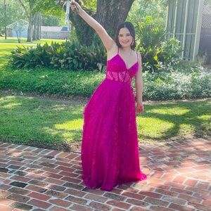 Pink prom dress